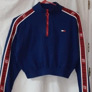 Matching tommy hilfiger crop top and jogger set